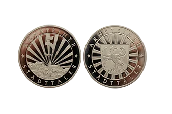  Stadttaler Arnstein aus Neusilber